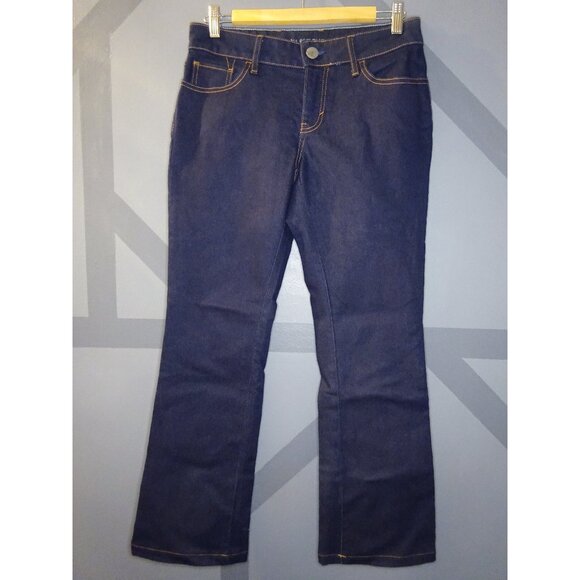 Banana Republic dark denim jeans, boot cut - Picture 1 of 8